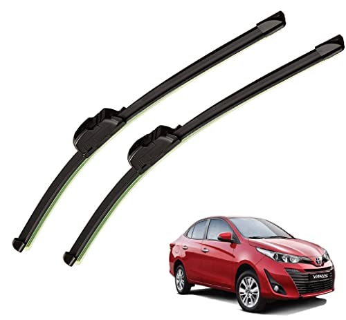 Image of Auto Hub Car Wiper Blades Compatibility with Yaris - Set of 2 Pcs (D-24,P-16)