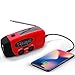 2021 Emergency Solar Weather Radio Hurricane Supplies Hand Crank Self Powered Am Fm Wb Noaa Survival Radios Earthquake Kit With 2000mah Power Bank Battery Indicator Flashlight For Smart Phone Orange