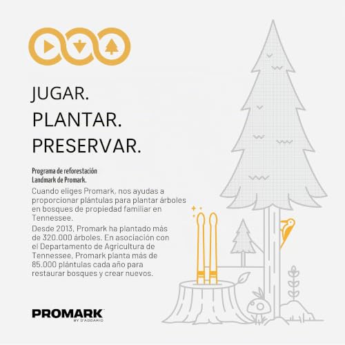 Miniatura 6 de Baquetas Promark Classic Forward 5a De Nogal Americano, Punta Ovalada De Madera, Compra 3 Pares Y Recibe 1 Gratis