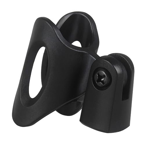 Garneck Secure Grip Mic Holder Clip Universal Elliptical Shape for Handheld Transmitters Dynamic Mics