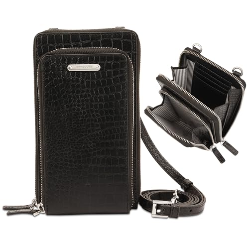 Multipocket Women's Crossbody Bag with Adjustable Strap