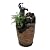 Jeco Glenville Water Pump Cascading Water Fountain, Brown/Black