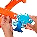 Hot Wheels Toy Car Track Set, Deluxe Building Box with Motorized Booster, 1:64 Scale Vehicle, Speed Snap Track, Boosted Jump Speedway
