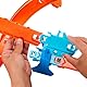 Hot Wheels Spielzeugauto Streckenset, Deluxe-Bauset mit motorisiertem Beschleuniger, Fahrzeug im Maßstab 1:64, Track-Schnellstecksystem, Beschleuniger-Sprung-Schnellstrecke,JDB49
