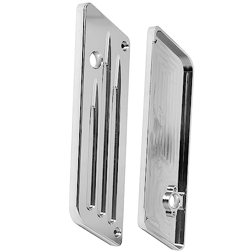 Cubierta para cierre de alforjas de motocicleta, compatible con Harley Davidson Touring Street Glide, Electra Glide, Road Glide y Road King (1993-2013), cromo miniatura 6