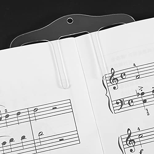 KLOVA Blad muziek leerboek score clip piano toetsenbord draagbaar boek leesmarkers pagina clip voor praktijk cel - Image 6