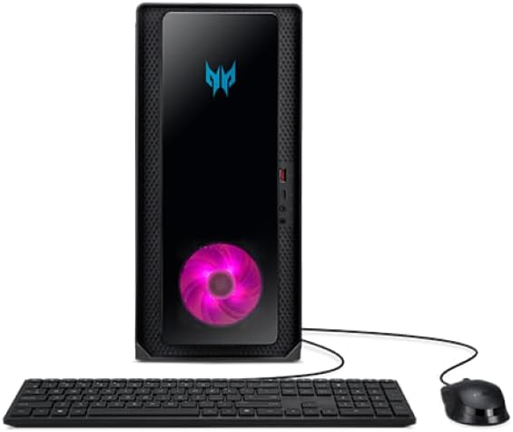 Acer Predator Orion 3000 Gaming Desktop | Intel Core i7-13700F CPU | NVIDIA GeForce RTX 4060 | 16GB DDR5 | 1TB HDD + 512 GB SSD | Intel Wi-Fi 6E (1 yr Manufacturer Warranty) (Renewed)