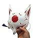 YangYong Kitsune Mask for Halloween Costume, Japanese Traditional Fox Cosplay Kabuki Masks Anime Masquerade Ball Party