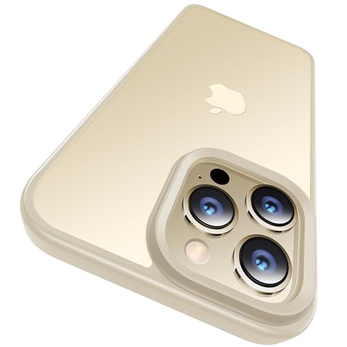 CASEKOO for iPhone 14 ProMax Case Matte Shockproof, [Never Yellow] [10FT Mil-Grade Drop Protection] Translucent Slim Cover Women Men for iPhone 14 Pro Max Case, Frosted Beige
