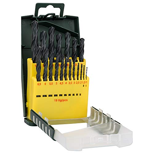 Bosch Accessories 2607017151 Set de 19 forets à métaux laminés HSS 1 à 10 mm
