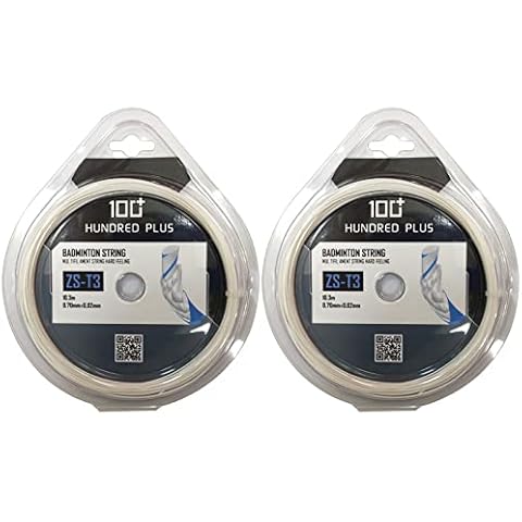 Schlägerschnur, Badminton Saite, Badmintonschlägersaite, Badmintonsaite, Flexibilität Badminton Saite, 10m 0.7±0.02mm Badmintonschläger Reparaturs Saite, Badmintonschläger Reparaturzubehör, 2 Stück Cover
