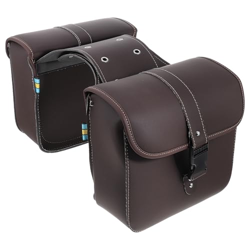 Bolsa lateral para motocicleta HANABASS de gran capacidad, bolsa de almacenamiento de cuero para equipaje y accesorios de motos miniatura 1