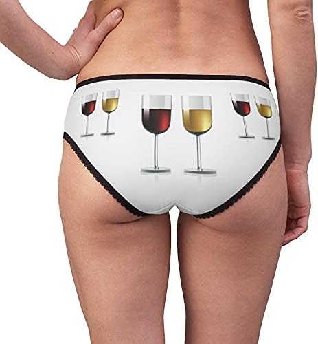 Wineglass Panties, Wineglass Underwear, Briefs, Cotton Briefs, Funny Underwear, Panties For Women