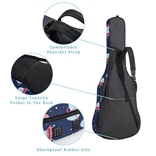 Housse de transport étanche pour guitare avec bandoulière réglable – Aquarelle – Motif hippocampes – Rayures vertes… - Les Beatles, Paul McCartney, John Lennon, RIngo Starr, George Harrison Housse de transport étanche pour guitare avec bandoulière réglable - Aquarelle - Motif hippocampes - Rayures vertes… – Image 4