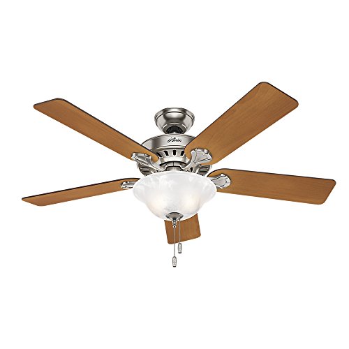Hunter Buchanan Indoor Ceiling Fan with Light and Pull Chain Control, 52
