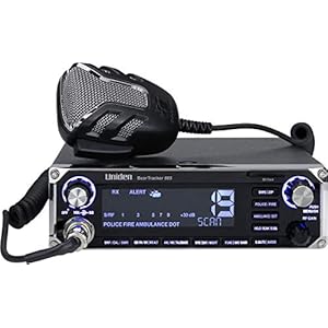 Uniden BEARTRACKER 885 Hybrid Full-Featured CB Radio + Digital TrunkTracking Police/Fire/Ambulance/DOT Scanner w/ BearTracker Warning System Alerts, 40-channel CB, 4-Watts power, 7-color display.
