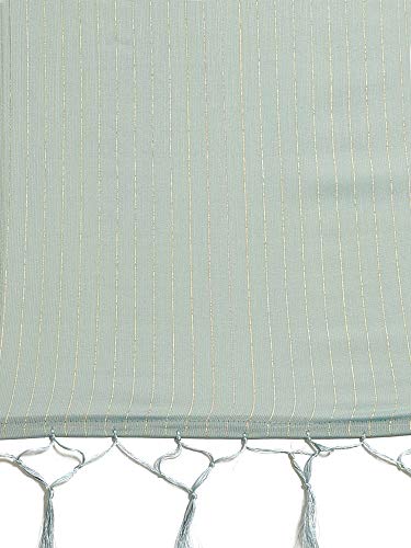 Image of AKHILAM Women's Chanderi Pure Georgette Saree with Blouse Piece