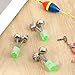SynHHergyx 10 Pcs Fishing Rod Bells Fishing Rod Alarm Bell Double 1.89 Inch Green Galvanized Fish Bite Alarm Portable Reusable Bites Indicator for Night Bite Indicators