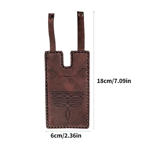 Western Boot Wallet with Adjustable Strap Leather Boot Wallet Boot Card Holder for Women Men Western Costume Accessory Western Boot Wallet with Snap Strap Western Boot Wallet with Snap Strap4