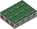 Silver Cup Billiard/Pool Cue Chalk Box, Green, 12 Cubes