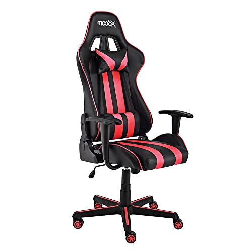 Cadeira Gamer Profissional MoobX Nitro Preto e Vermelha Ergonômica