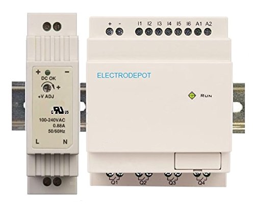 Buy Electrodepot Programmable Ladder Logic Controller Kit PLC, Power ...