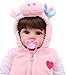 Bambole del bambino rinate in silicone morbido Ragazza 48 CM Che sembrano reali Neonato Compleanno Regalo di Natale Bocca magnetica Manichino Bella realistica Ragazza carina Bambola da bagno Natale