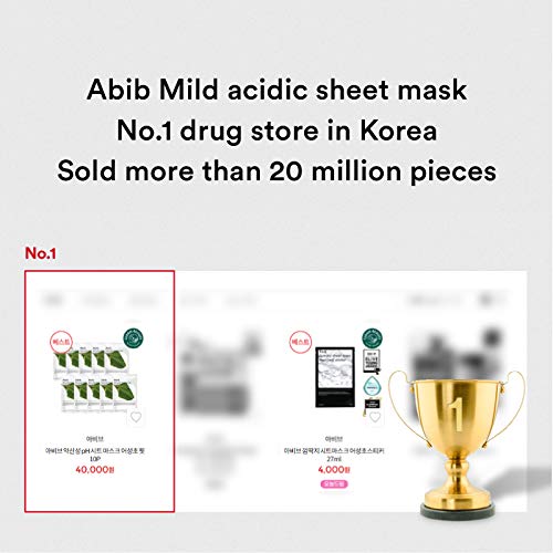 Abib Mild Acidic Ph Sheet Mask Heartleaf Fit 30Ml (10Pcs) #TOP2