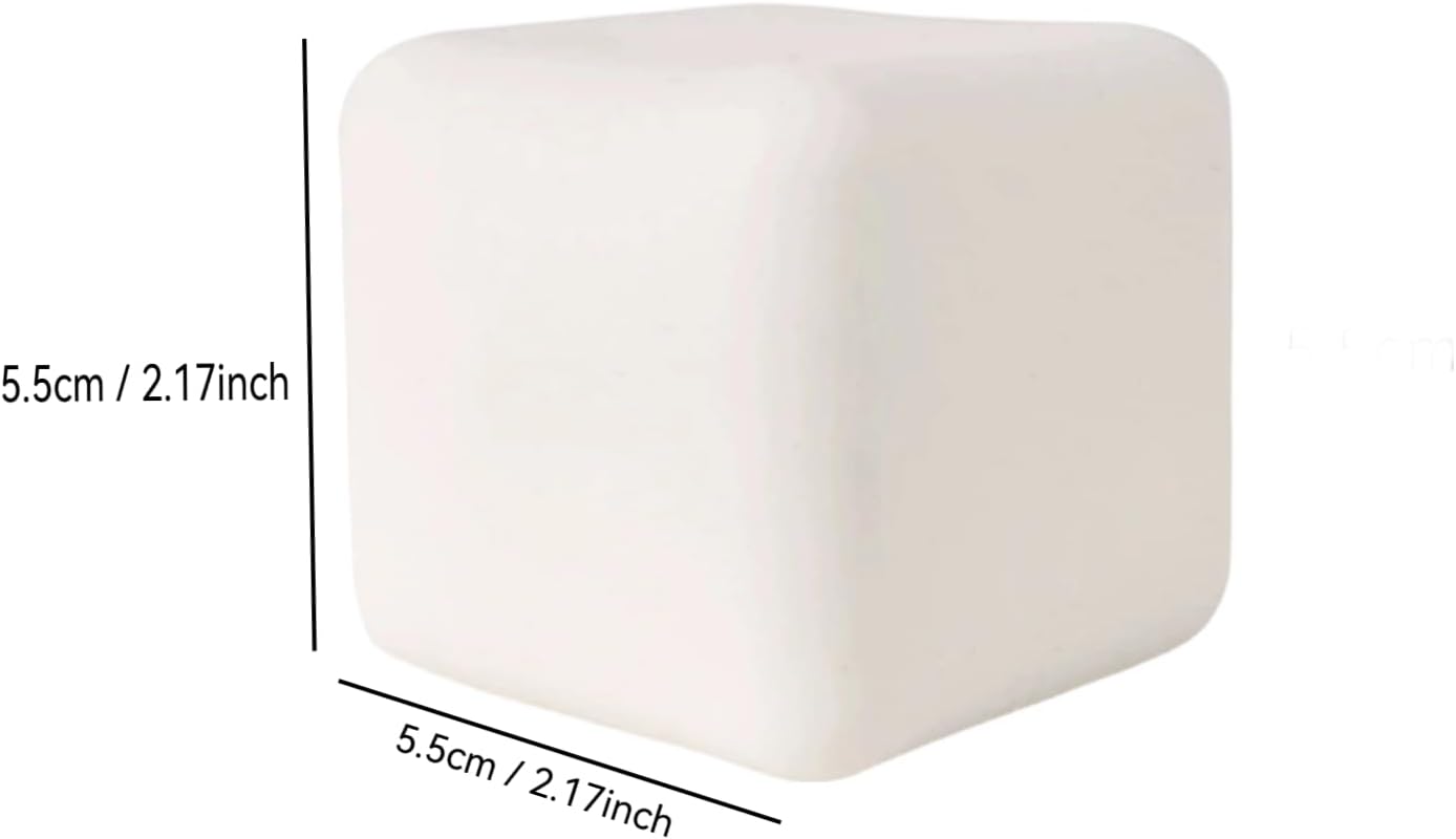 Creative Tofu Block Squeeze Toy - 2026 Upgraped Cube Shaped Flour Dough Fidget, Soft Stress Relief Ball for Anxiety