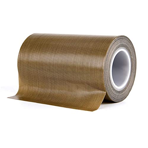 Image of PTFE Tape for Vacuum Sealer Machine, Hand Impulse Sealers Insulation PTFE Coated Fiberglass Adhesive Tape 500℉ High-Temp Fiberglass Adhesive Tape (5-inch x 33FT)