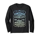 Photo Gallery vintage born in carson city nevada original birthday maglia a manica Photo Gallery vintage born in carson city nevada original birthday maglia a manica