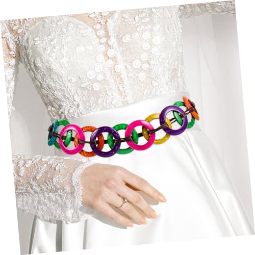 Bohemian Rope Waist Belt for Women Lightweight Braided Decorative Tie Back Belt Multi Colored Stylish Waist String Accessory for Dresses and Skirts Elegant and Durable Design3