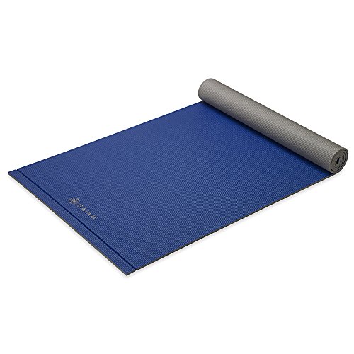 Gaiam Easy Roll Yoga Mat, Sapphire Blue, 6mm
