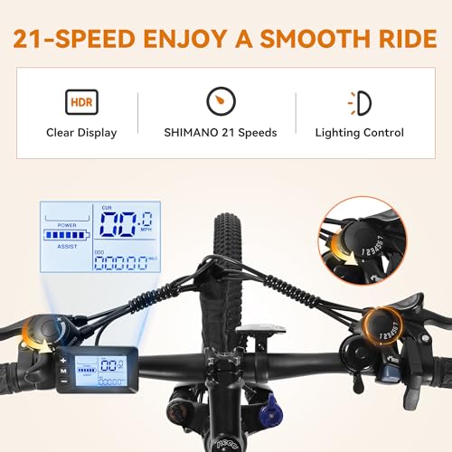 ACTBEST Apex Electric Bike for Adults, 21-Speed Electric