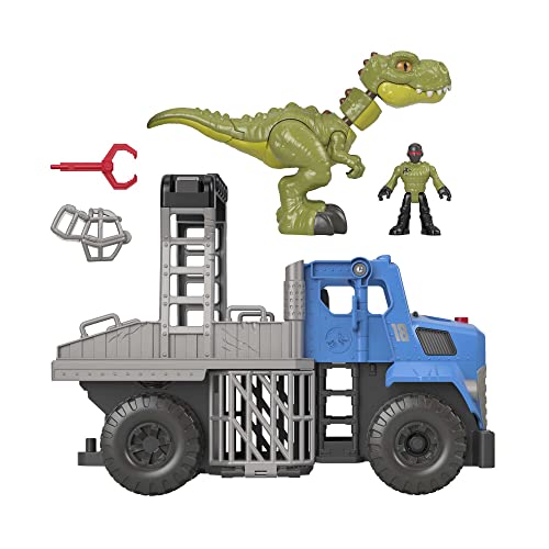 Fisher-Price Imaginext Jurassic World Dominion Break Out Dino Hauler Vehicle With T. Rex Dinosaur 5-Piece Playset For Ages 3+ Years #TOP6