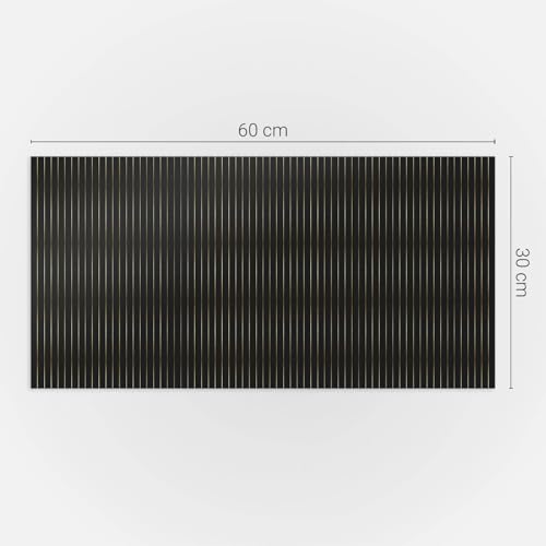 Panneau décoratif vinyle 60x30 cm à lignes verticales premium - 5
