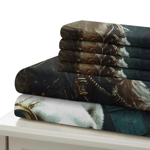Parure de lit imprimé en 3D microfibre hypoallergique haut confort