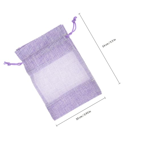 10 bolsas de algodón para sachet de lavanda 10x14cm miniatura 2