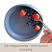 Adult Size Silicone Scooper Plate Suction Base by Modaliv - Food Grade Silicone Suction Plates for Adults - Dishwasher and Microwave Safe & Quality Adaptive Equipment - Gift for Women and Men (Blue)