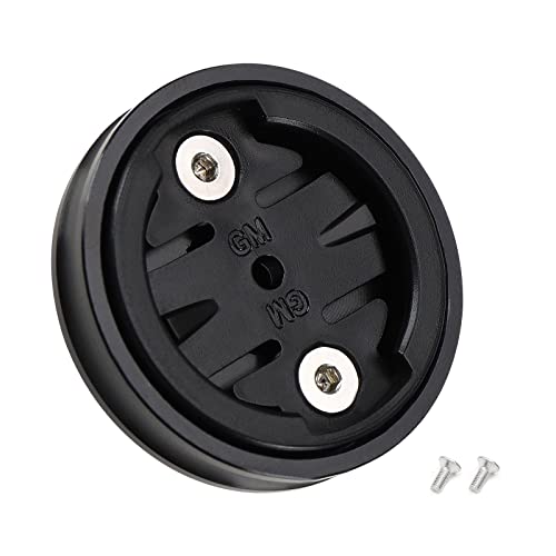 VGOL Soporte Montaje Tapa Superior Vástago de Bicicleta Compatible con Garmin Edge 1030 1000 820 810 800 520 510 500 200 130 Adaptador de Montaje de Tapa Superior Vástago Bicicleta Metal Negro