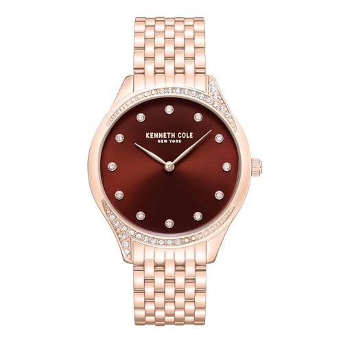 Montre automatique de luxe Kenneth Cole en acier inoxydable élégant montre femme