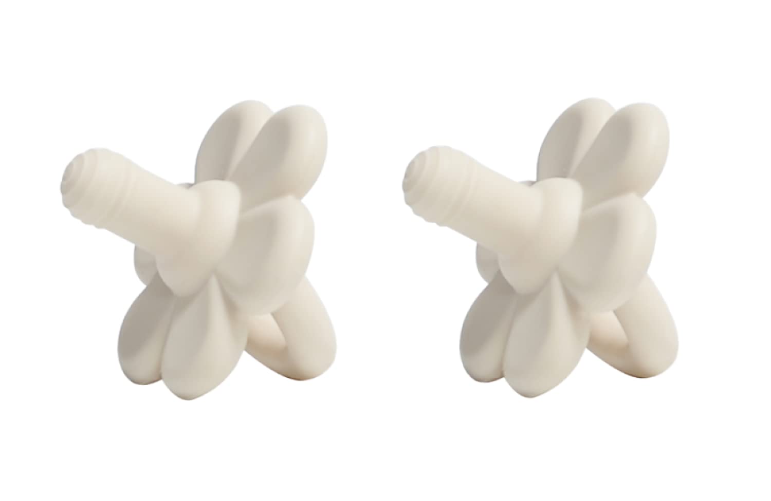 Baby Pacifier - Set of 2 Soothing Teether Newborn Pacifiers Food Grade BPA Free Silicone Soothie Pacifier with Collapsible Handle Two Air Holes for Safety Gifts for Baby Shower (Yellow)