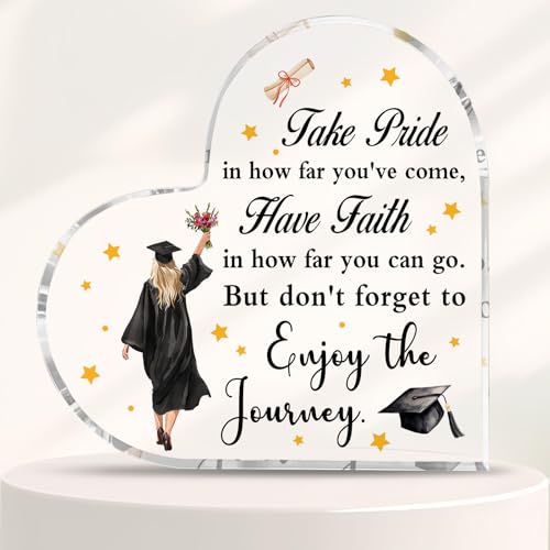 Graduation Gifts for Her Graduation Plaques 4x4" Graduation Presents 2025 Graduation Gifts Master High School Graduation Acrylic Plaque