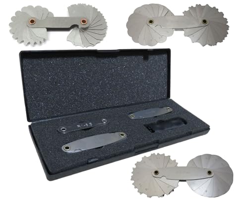 Amazon | FregocS ラジアスゲージ 半径測定 R1～R25 便利な 3点セット