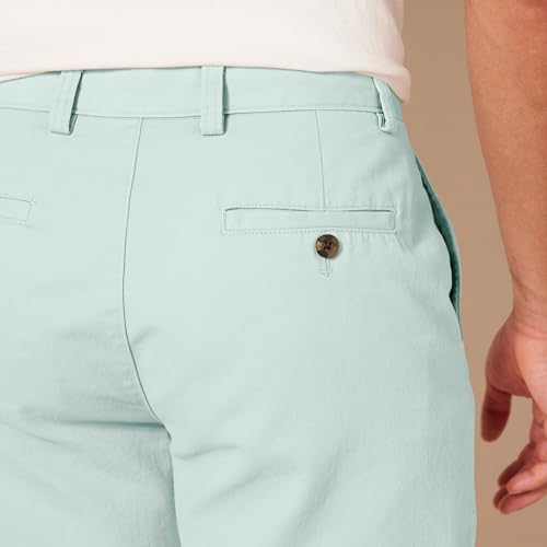 Image of Amazon Essentials Men's Classic-Fit 9 inch Cotton Twill Chino Shorts with Button-Through Pockets