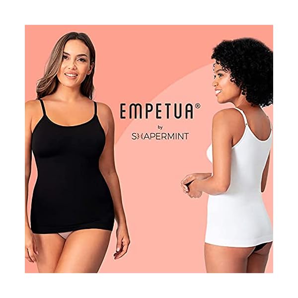 Shapermint-Scoop-Neck-Compression-Cami-Tummy-and-Waist-Control-Body-Shapewear-Camisole SHAPERMINT Womens Tops - Scoop Neck Cami - Tank Top for Women, Camisole for Women, Tummy Control Shapewear Black