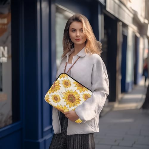 Funda para portátil de 13-14 pulgadas con diseño de girasoles miniatura 7