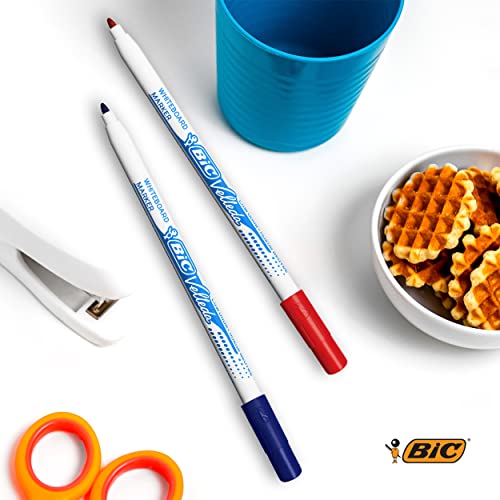 Feutres pour tableau blanc BIC Velleda 1721 rouge pointe fine en boîte de 24 - 6