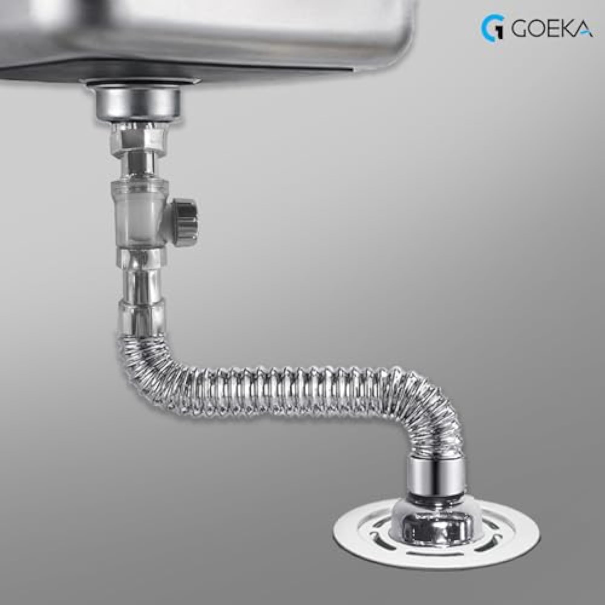 2-in-1 ABS Bottle Trap with Convertible Waste Pipe