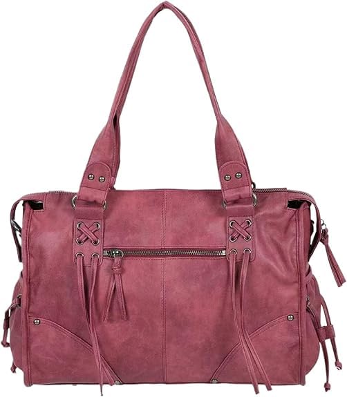 Bolso Tote Grande de Cuero con Tachuelas Mujer miniatura 4
